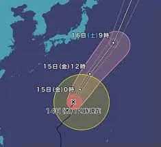 台風が心配