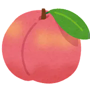 夏と言ったら桃パフェ