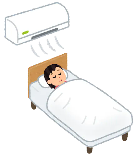 猛暑日、熱帯夜の快眠方法。