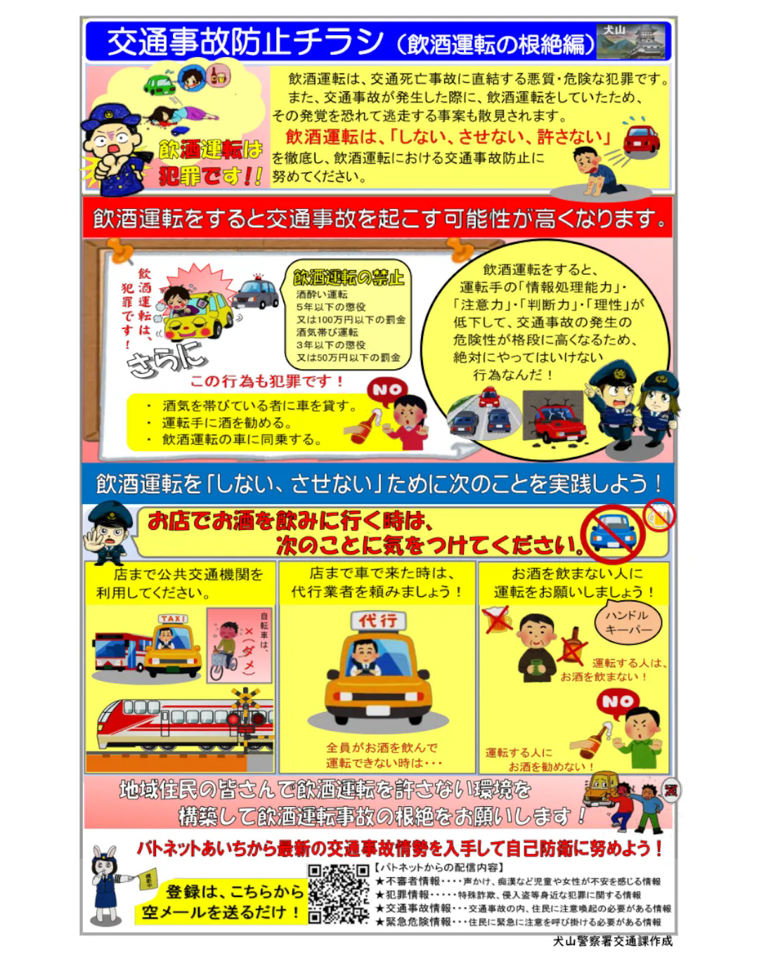 飲酒運転は犯罪です